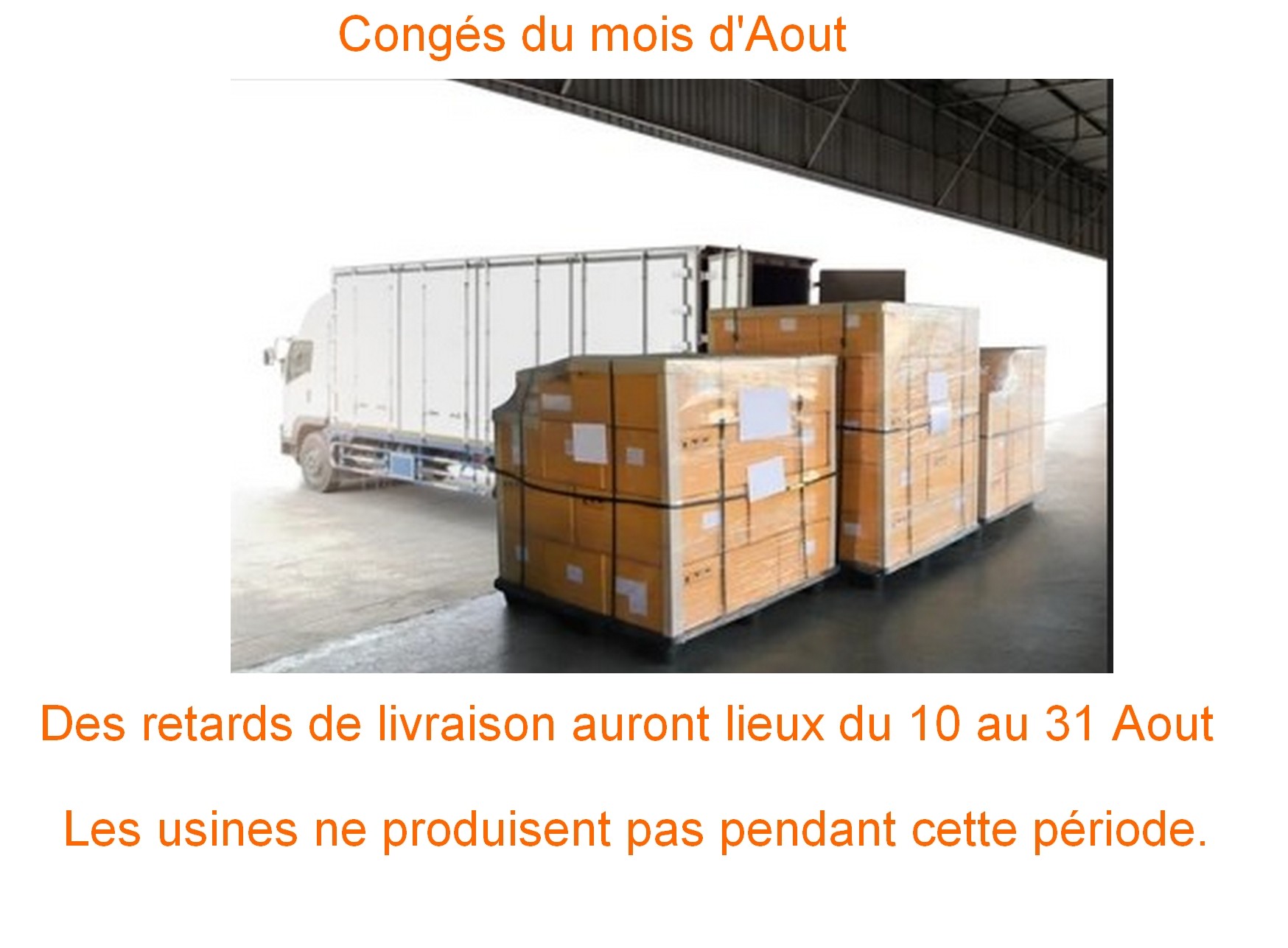 Des retard sont à envisager pendant cette période